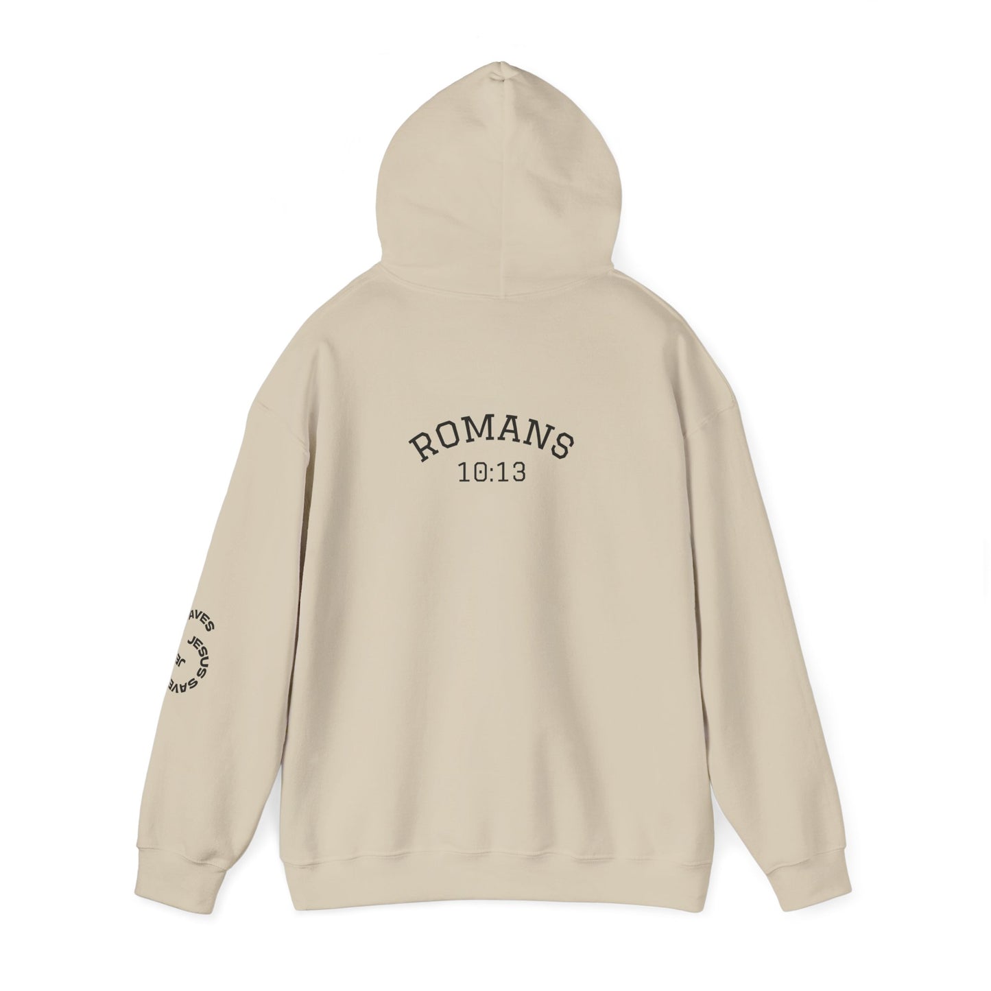 Romans 10:13 Hoodie — 'Brewed Different' Vintage Faith Pullover