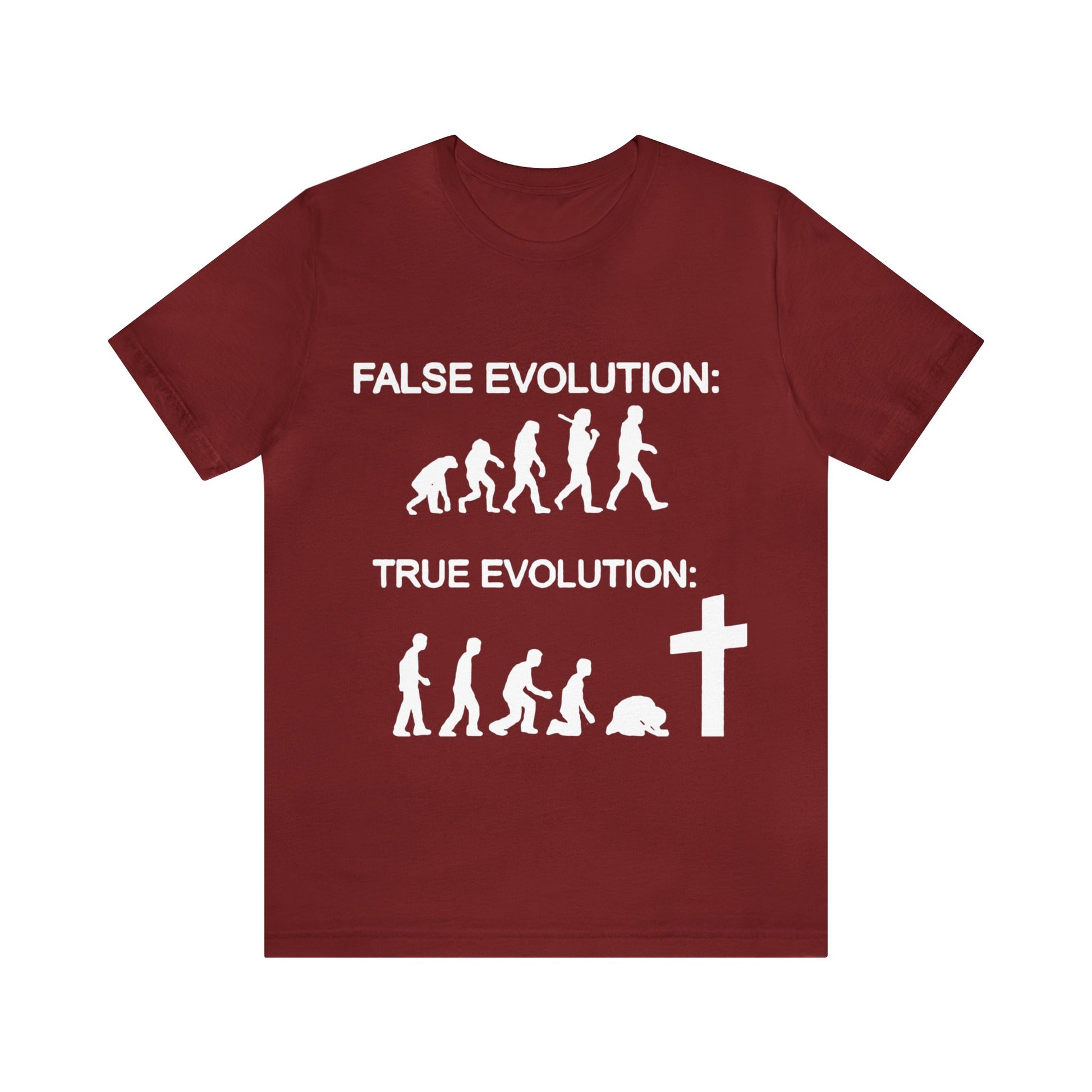 False evolution versus True evolution T-Shirt