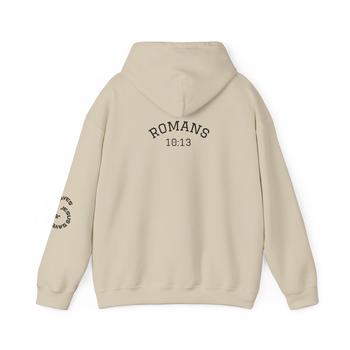 Romans 10:13 Hoodie — 'Brewed Different' Vintage Faith Pullover
